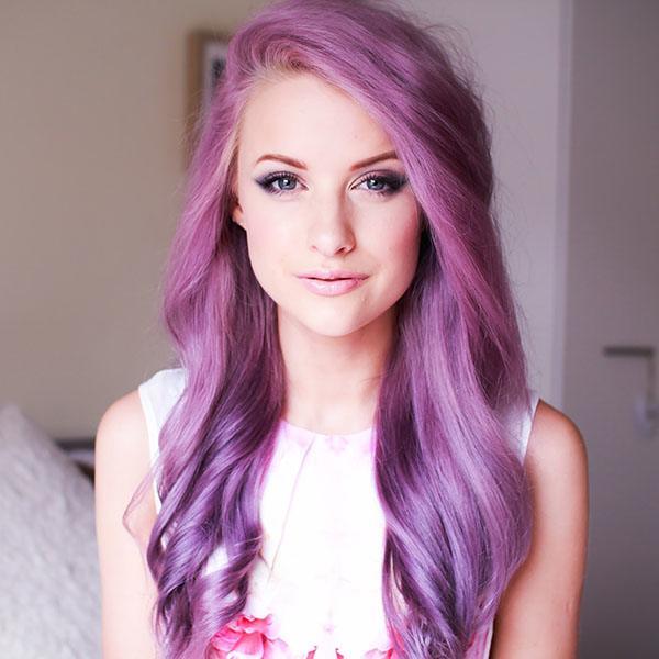 Purple Hair style