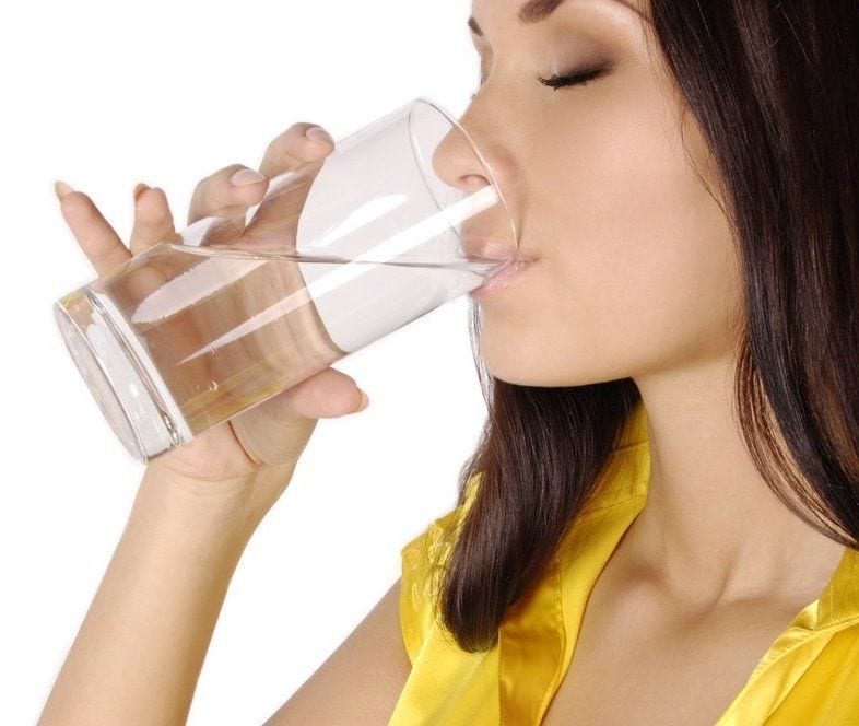 Drinking water for skin