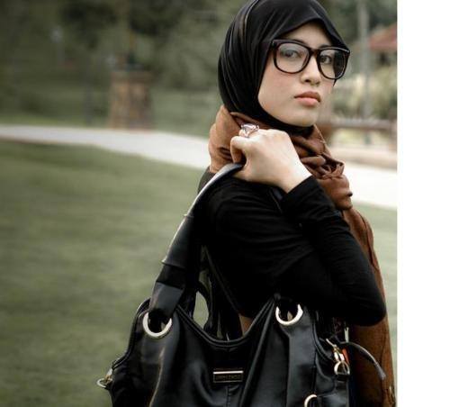 Hijab glasses fashion