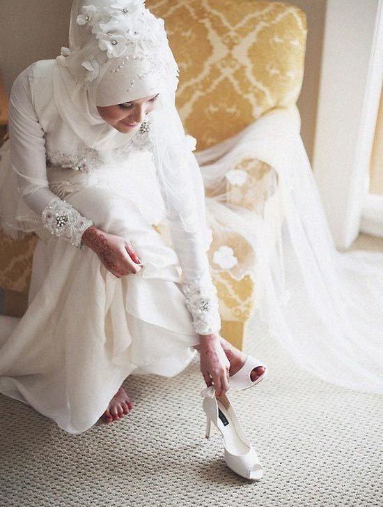 hijab wedding dress photo