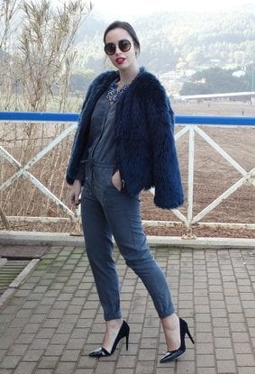 Faux fur long coats style