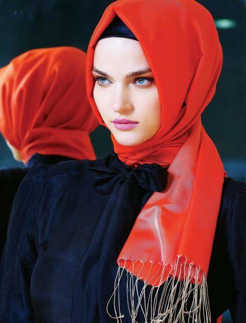outfittrends: 14 Latest Turkish Hijab Styles-Simple Turkish Hijab Tutorial