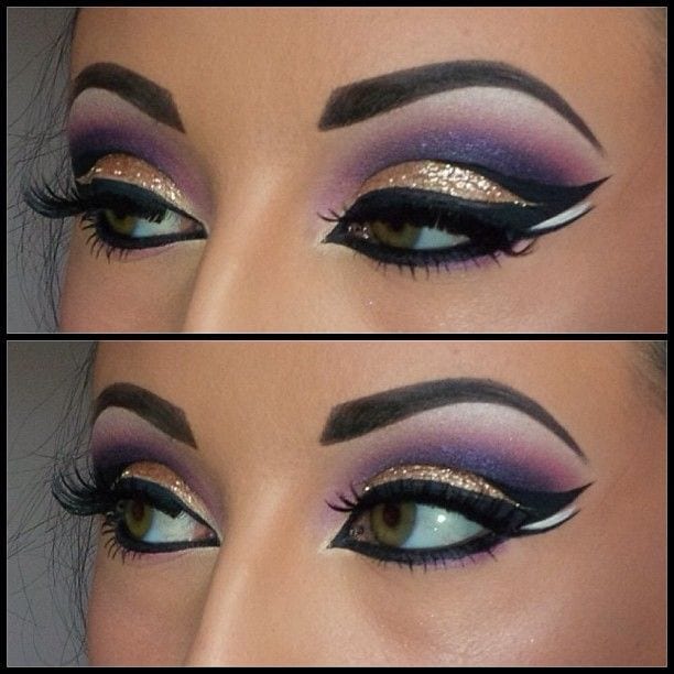 stylish makeup arabian girls