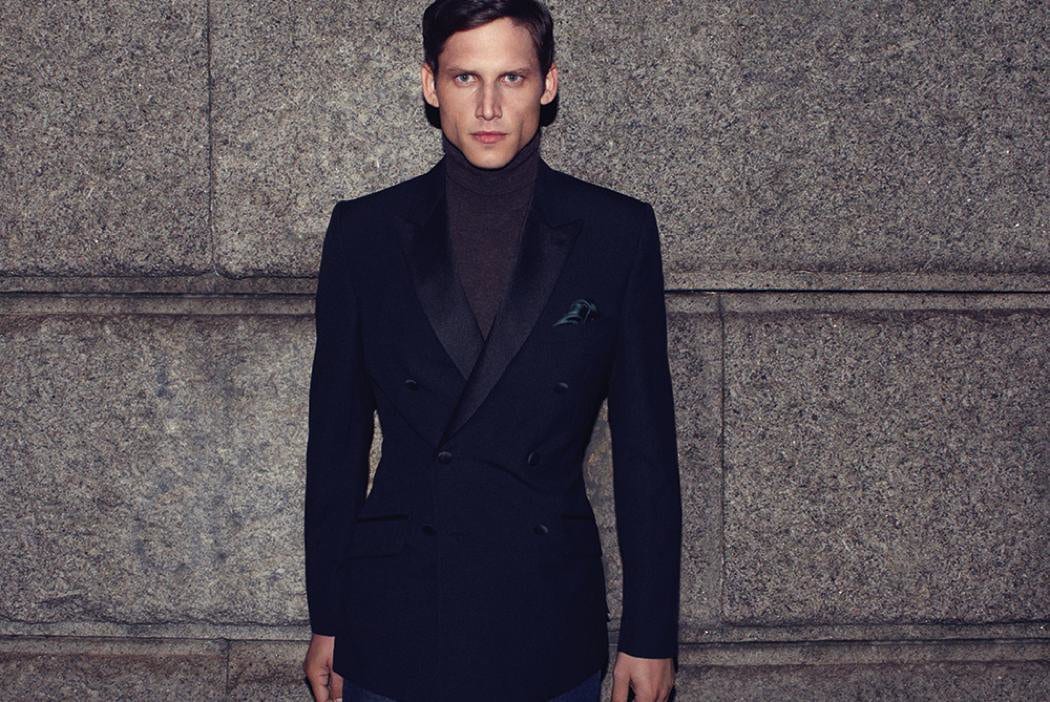 Classic Black Tuxedo Winter Groom Attire