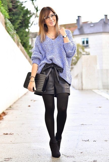 outfits to wear with skirts for fall (10)