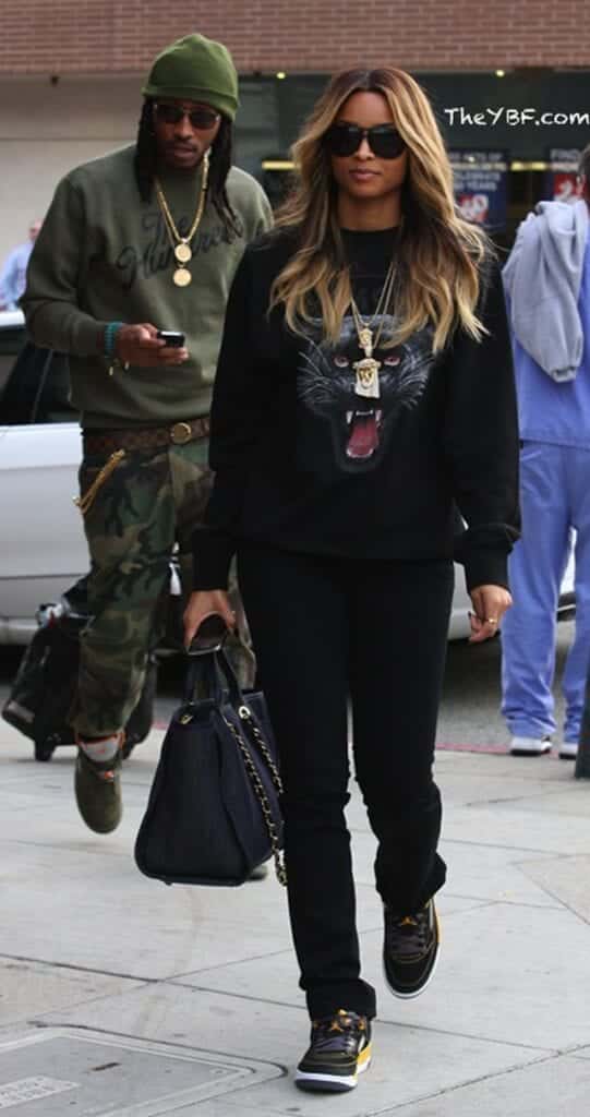 ciara in Air Jordan 5