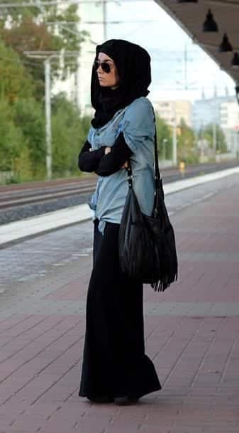 hijab with maxi dress and Skirt (4)