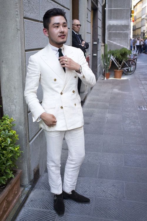 all white party male outfits