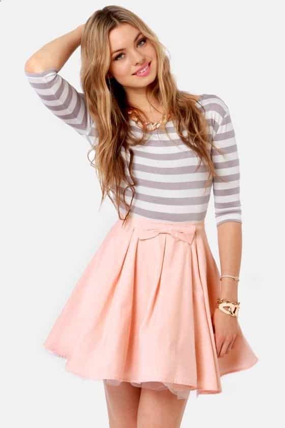 Outfits with Pink Skirts-30 Ideas How to Wear Hot Pink Skirts