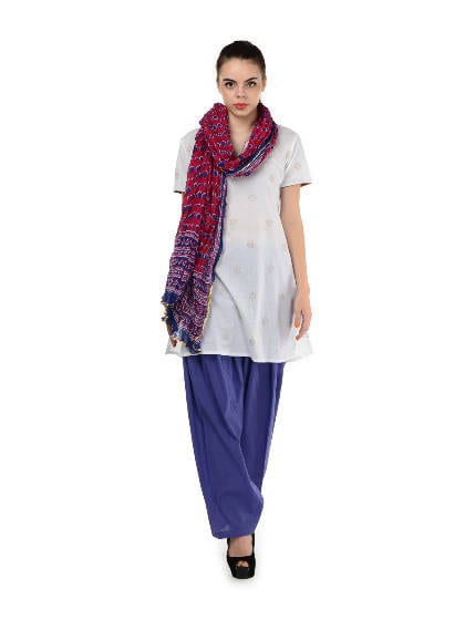 Patiala Shalwar Outfits-18 Best Ways to Wear Patiala Shalwar scuba-blue-semi-patiala-salwar-with-dupatta Patiala Shalwar Outfits-18 Best Ways to Wear Patiala Shalwar
