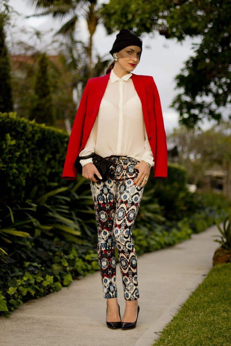 printed pants for work