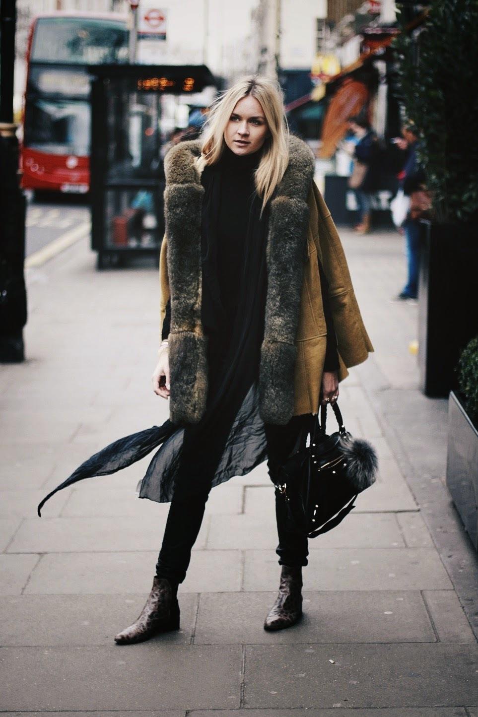 2019 year - Women Outfits with Shearling Coats-19 Ways to Wear Stylishly 2019 year