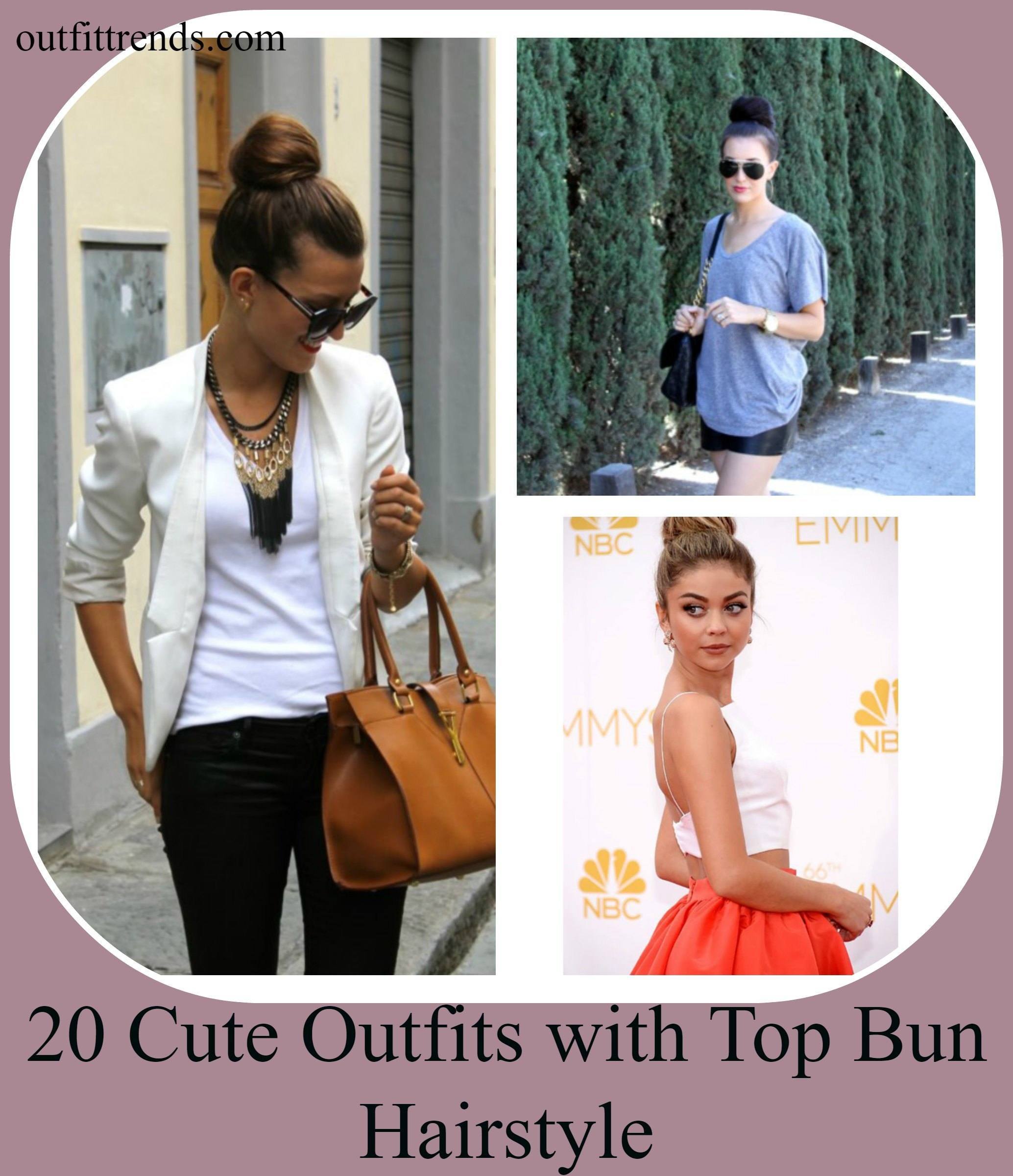 Cute and stylish outfit combos with Top Bun (1)