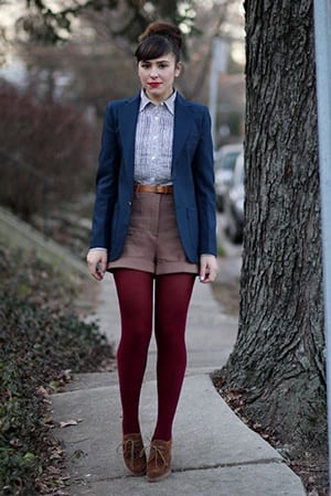 shorts outfit winter