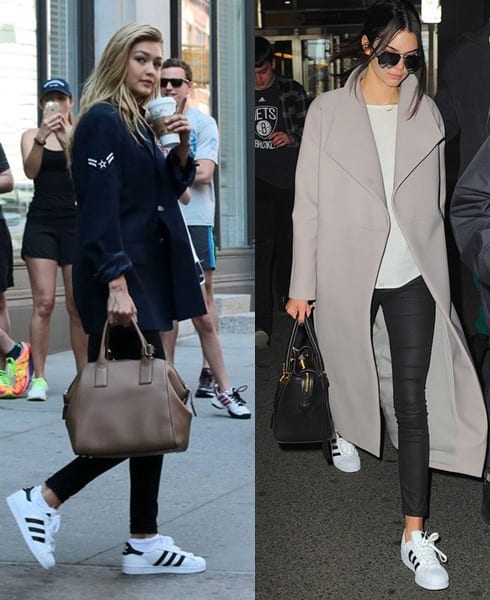 celebrities wear adidas original shoes 