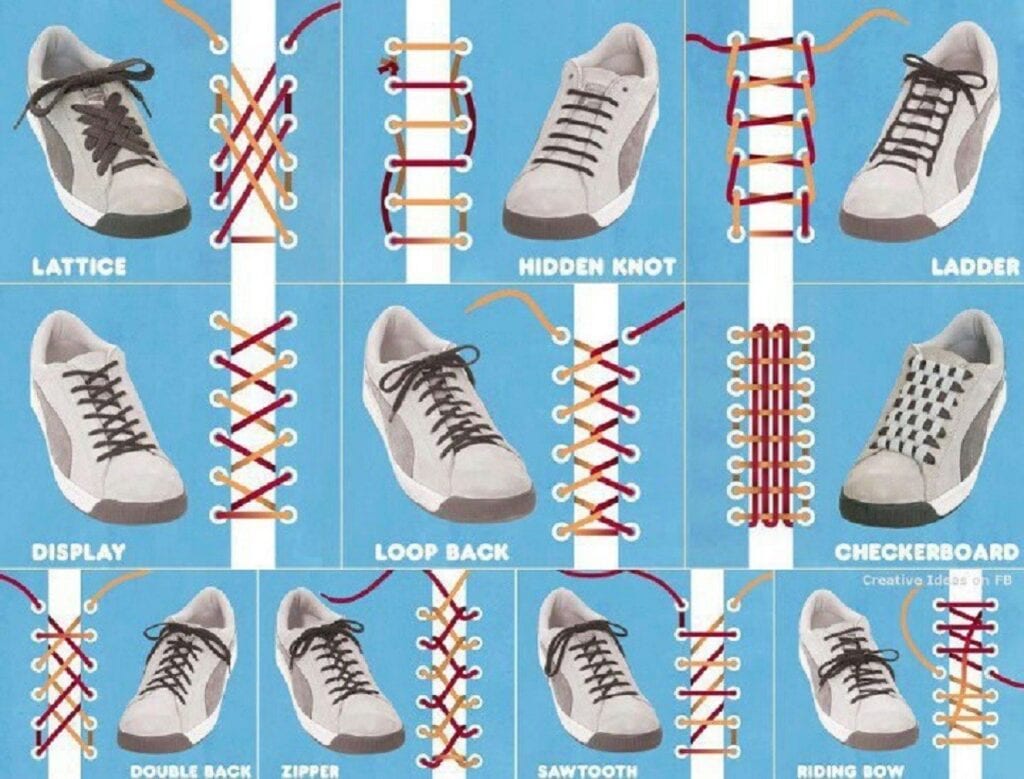 different way to lace vans