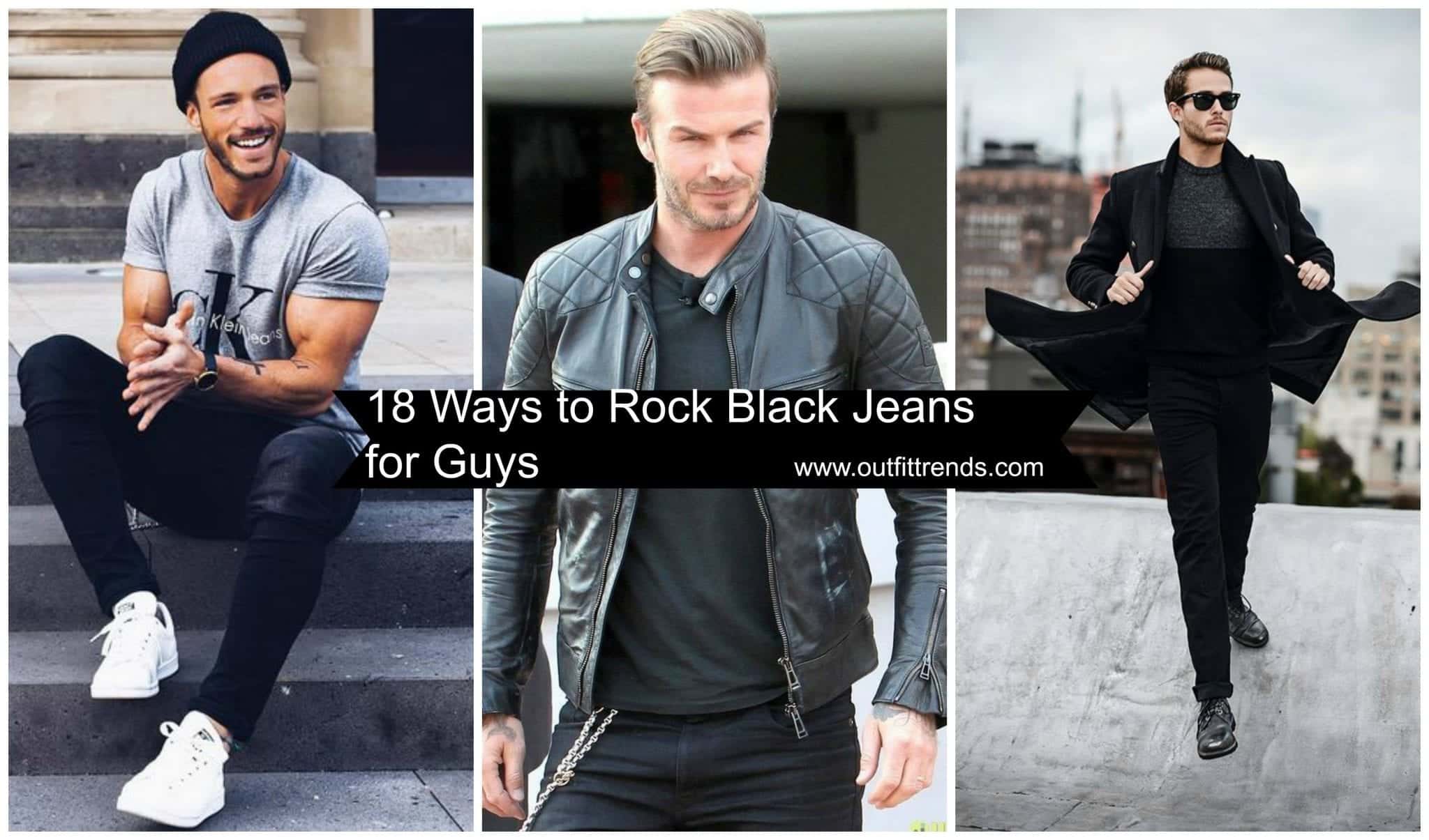 men black jeans outfit