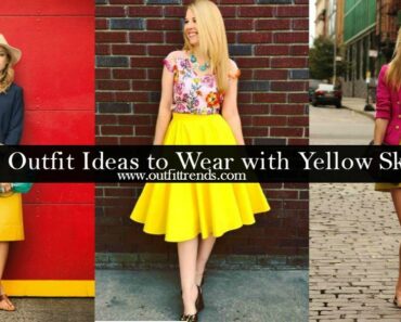 How to wear a yellow skirt