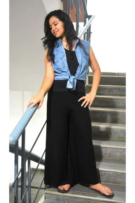 formal shirt with palazzo