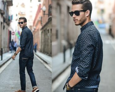 how to wear blue jeans for men