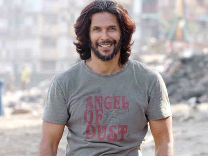 Milind Soman's straight moustache and beard