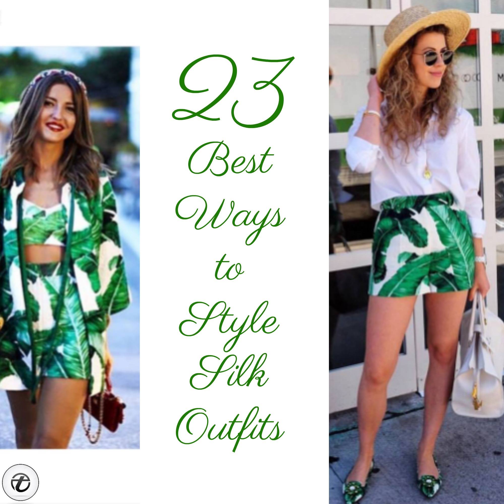 silk womens outfit