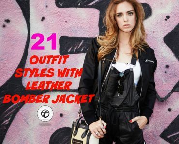 Leather bomber jacket outfits for women (2)