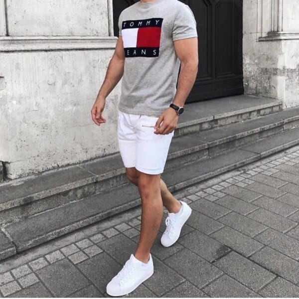 25 Outfits To Wear With White Sneakers For Men