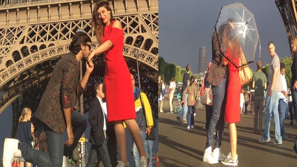 farhan saeed urwa hocane wedding proposal eiffel tower