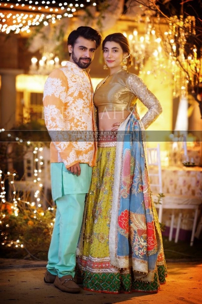 urwa and farhan wedding qawali night picture