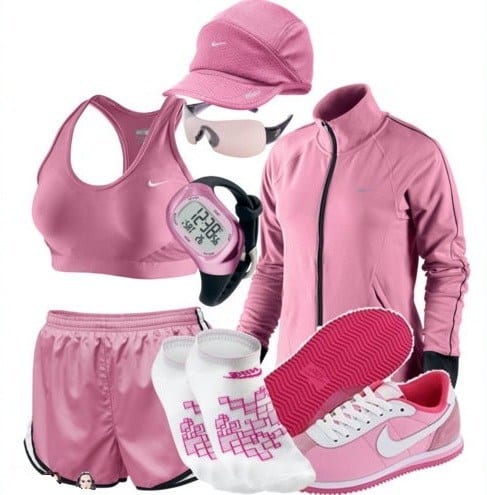 pink nike outfit