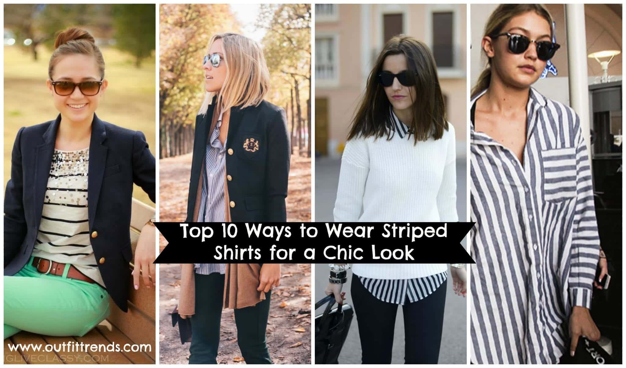 stripe shirts outfits for girls