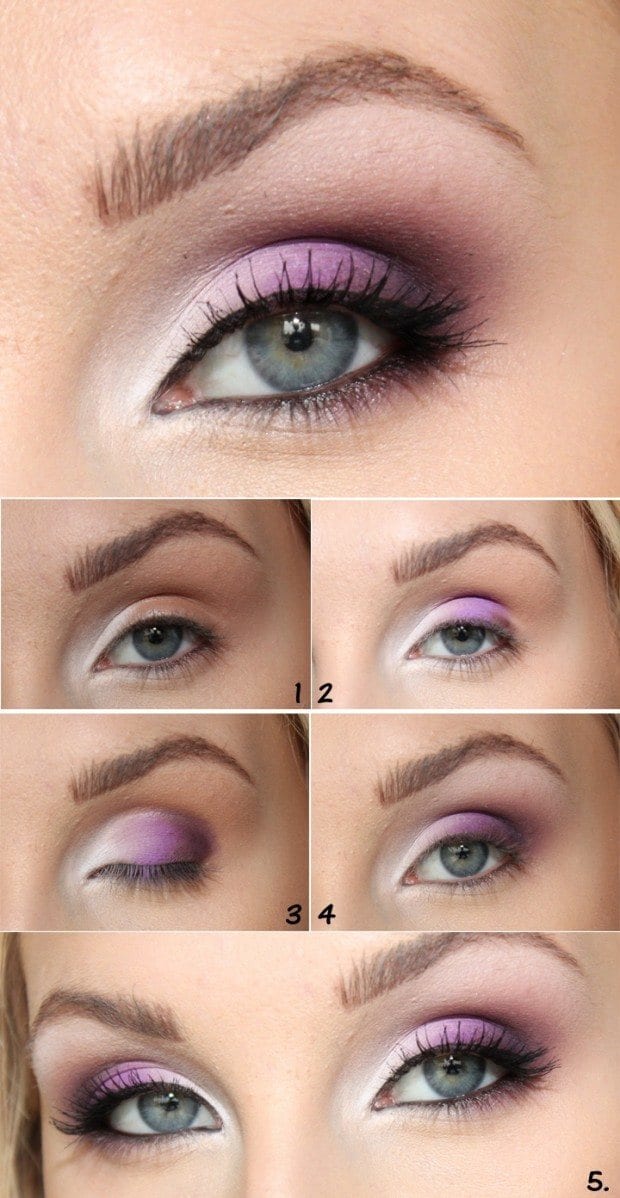  how to do eye makeup with tape 