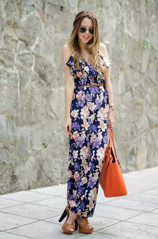 Floral Print Jumpsuits Floral Print Jumpsuits