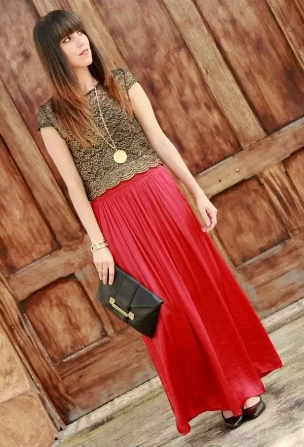 Lace top with skirts Lace top with skirts