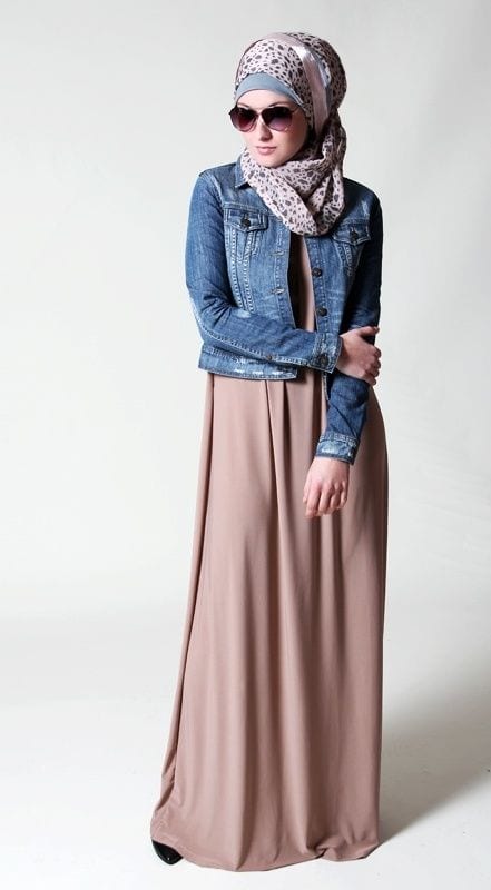 Hijab with denim