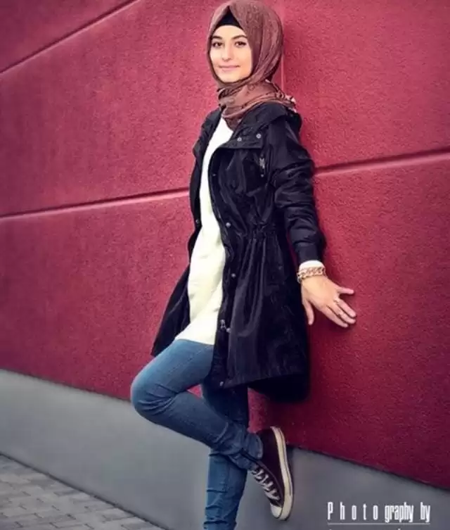 Hijab with jeans Hijab with jeans