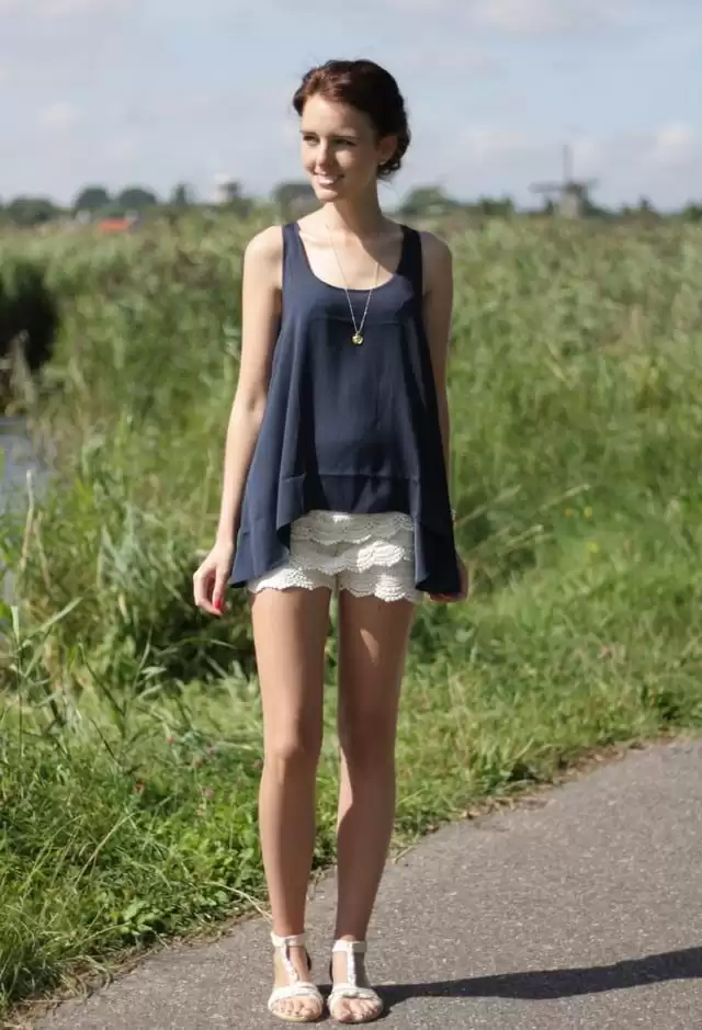 White Lace Shorts White Lace Shorts