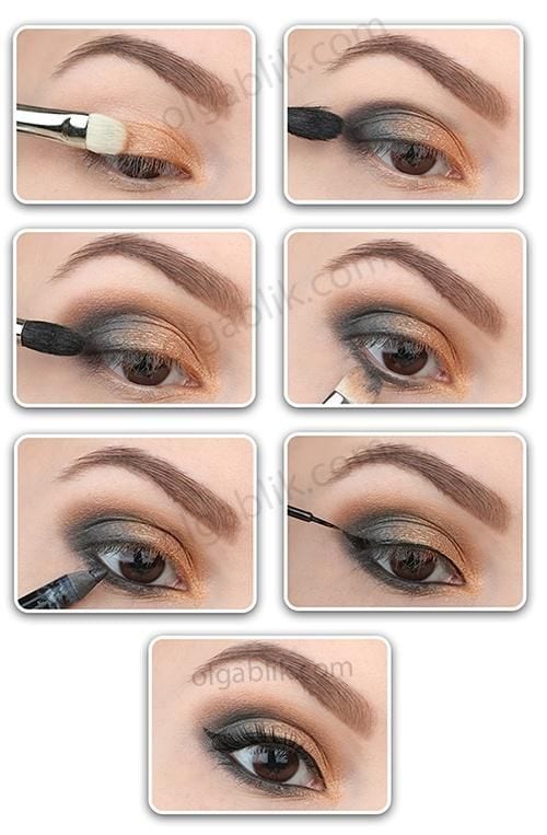 Black and Gold Smokey Eye Tutorial