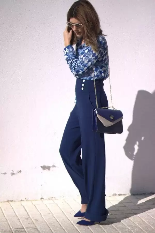 Blue Palazzo pants Blue Palazzo pants