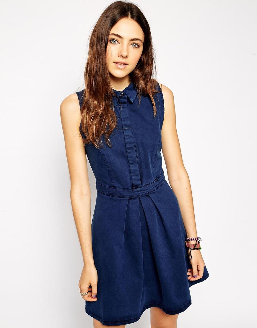 Dark blue denim Dress