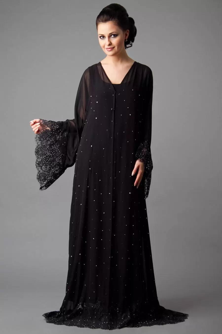 Fancy Embroidered Abaya Fancy Embroidered Abaya