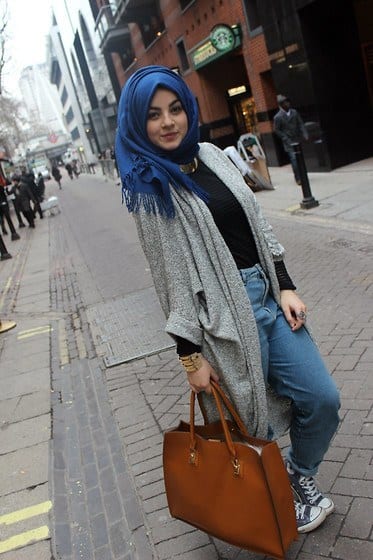 Hijab with sneakers