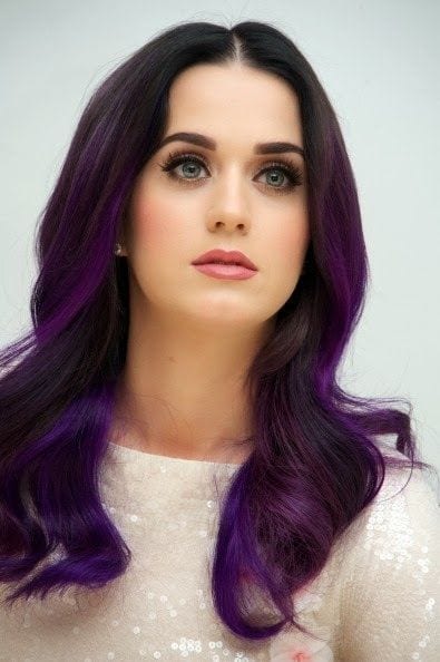 Katy Perry Purple Hairstyle