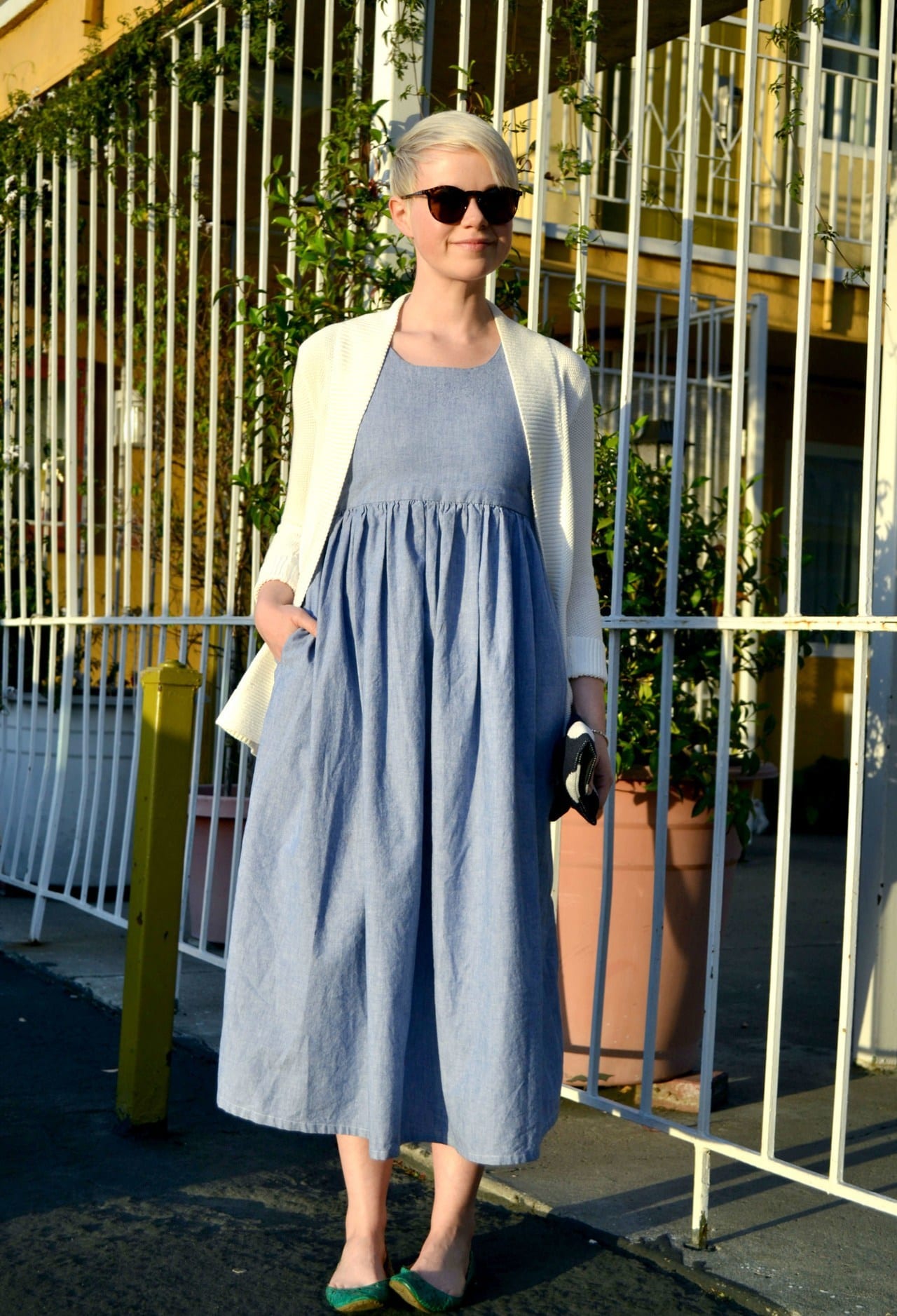 Long denim dresses