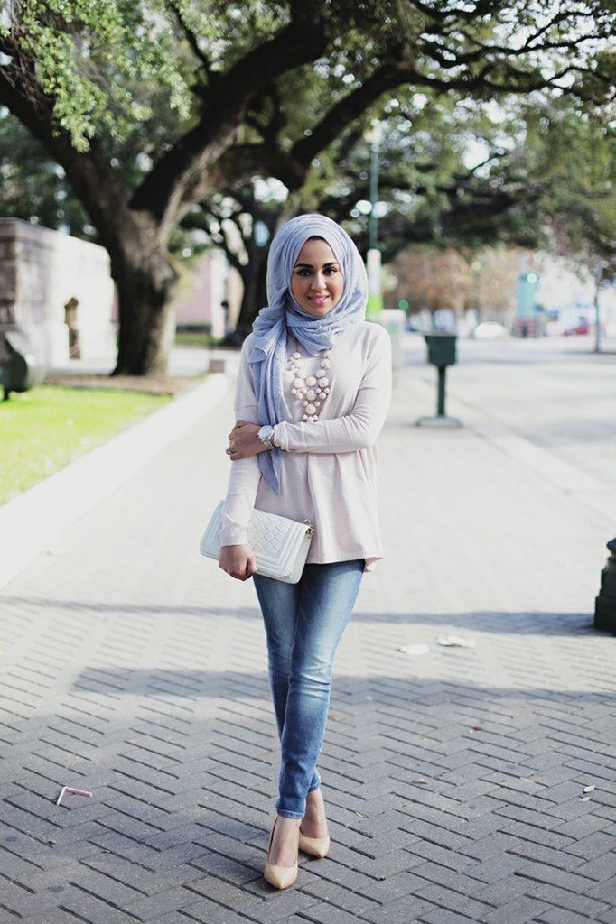 30 Stylish Ways to Wear Hijab with Jeans for Chic look