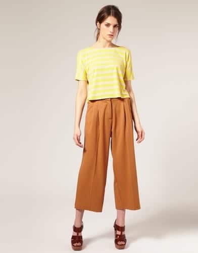 Cropped Palazzo Pants