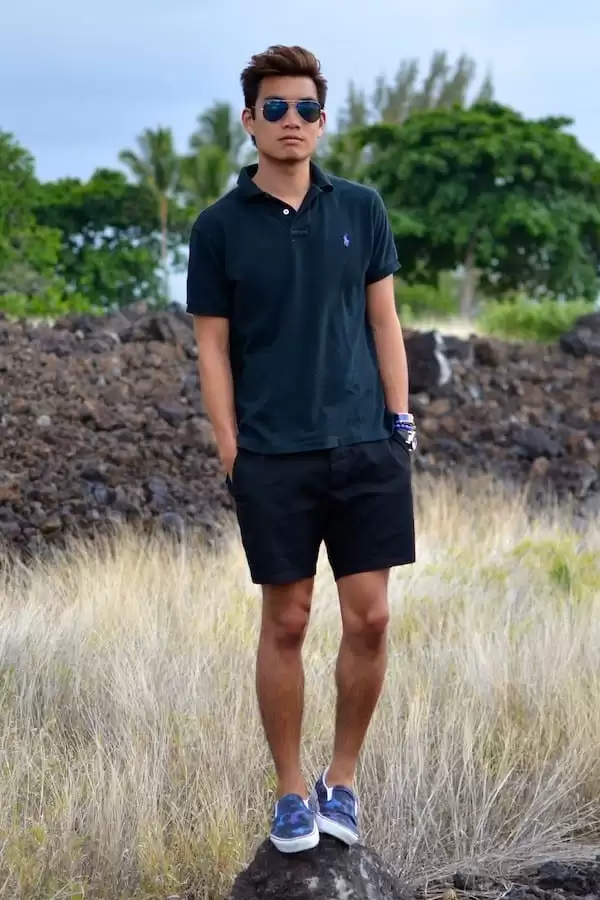 stylish look with polo shirt stylish look with polo shirt