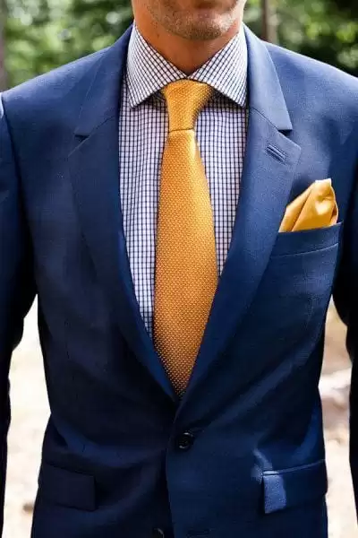 suite with contrast tie suite with contrast tie
