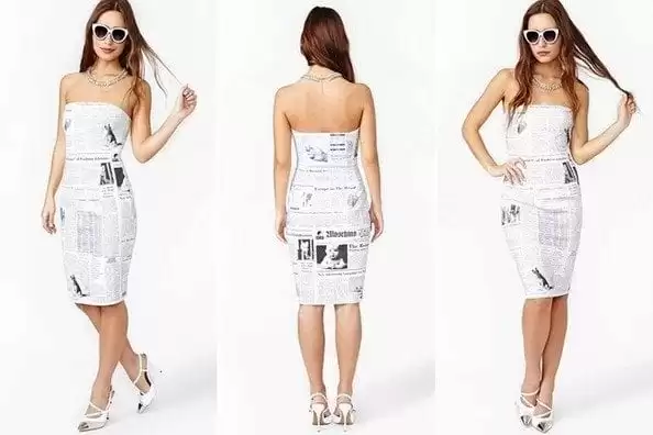 Carrie Bradshaw's Paper Dress Carrie Bradshaw's Paper Dress